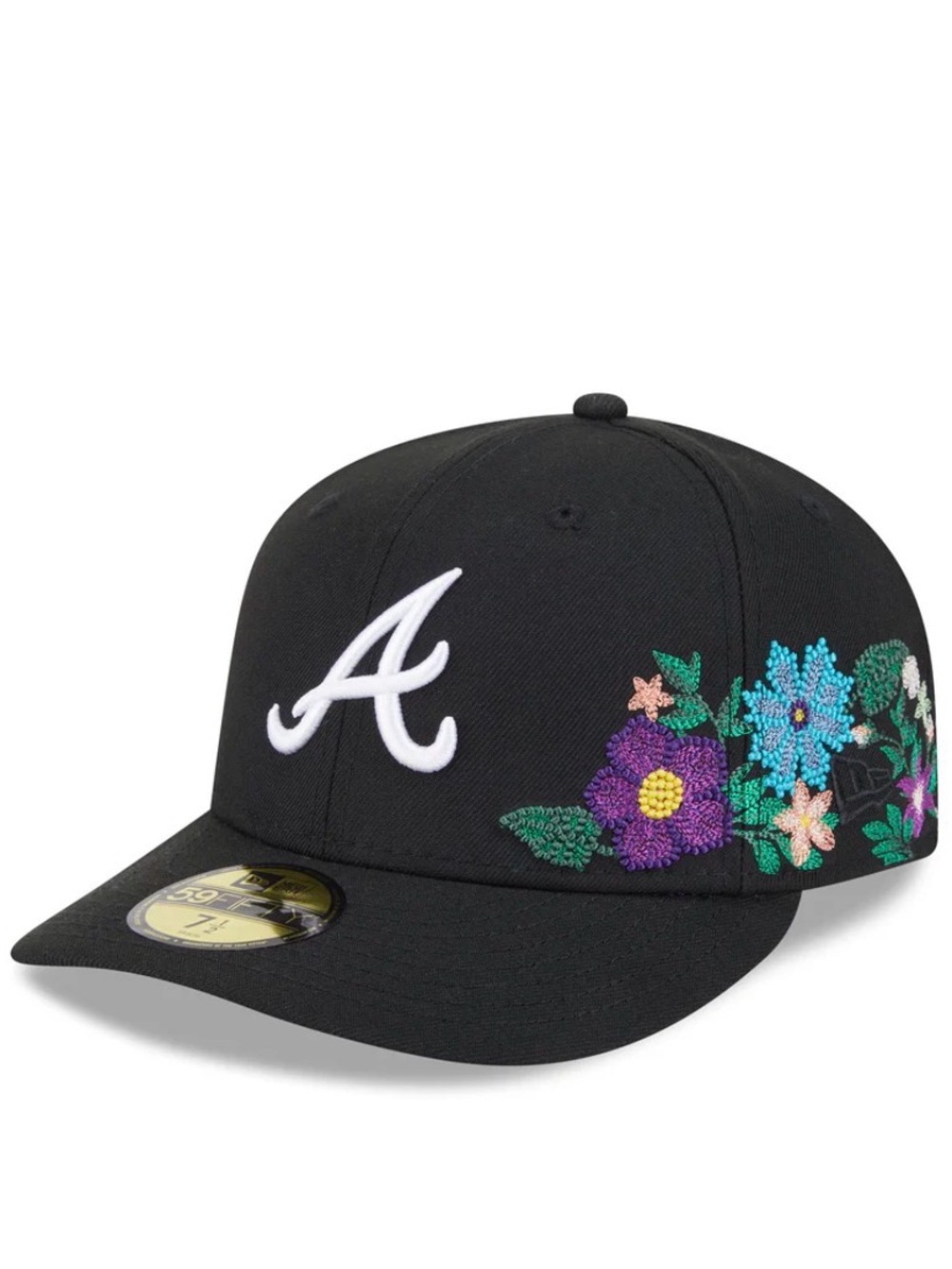 New Era Atlanta Braves Tonal Florals Black 59FIFTY Fitted (7 & 3/4)